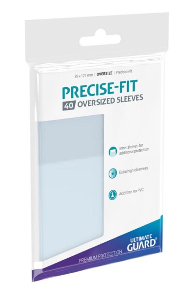 Ultimate Guard: Ultimate Guard Precise-Fit Sleeves Oversized Transparent (40)