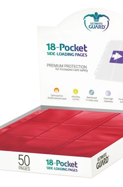 Ultimate Guard: Ultimate Guard 18-Pocket Pages Side-Loading Rot (50)