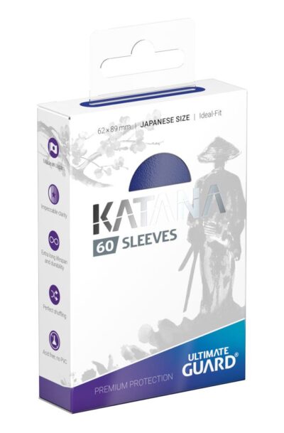 Ultimate Guard: Ultimate Guard Katana Sleeves Japanische Grösse Blau (60)