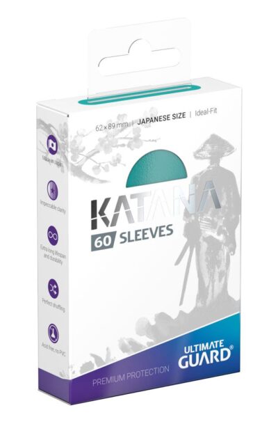 Ultimate Guard: Ultimate Guard Katana Sleeves Japanische Grösse Türkis (60)