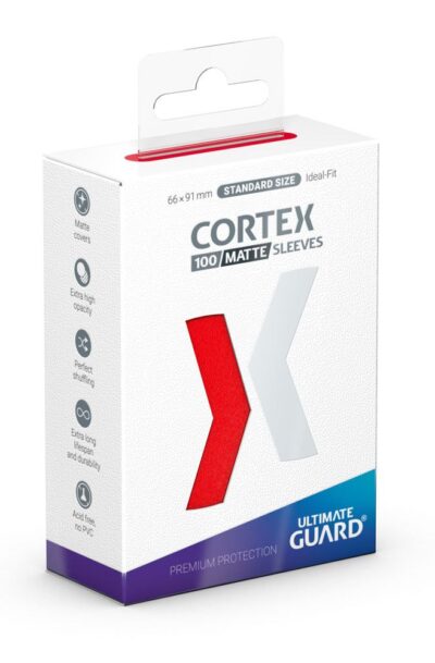 Ultimate Guard: Ultimate Guard Cortex Sleeves Standardgrösse Matt-Rot (100)