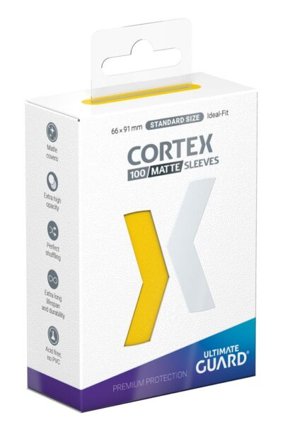 Ultimate Guard: Ultimate Guard Cortex Sleeves Standardgrösse Matte Yellow (100)