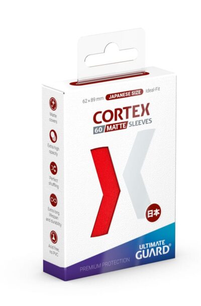 Ultimate Guard: Ultimate Guard Cortex Sleeves Japanische Grösse Matt-Rot (60)