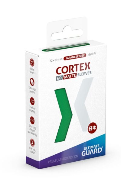 Ultimate Guard: Ultimate Guard Cortex Sleeves Japanische Grösse Matt-Grün (60)