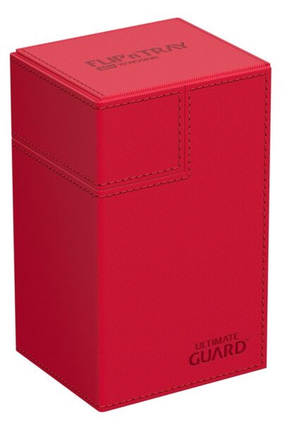 Ultimate Guard: Ultimate Guard Flip`n`Tray 80+ XenoSkin Monocolor Rot