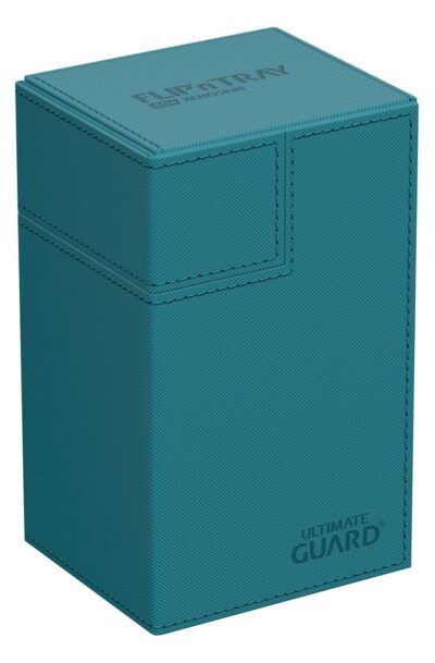 Ultimate Guard: Ultimate Guard Flip`n`Tray 80+ XenoSkin Monocolor Petrolblau