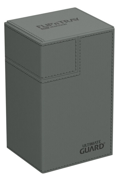 Ultimate Guard: Ultimate Guard Flip`n`Tray 80+ XenoSkin Monocolor Grau