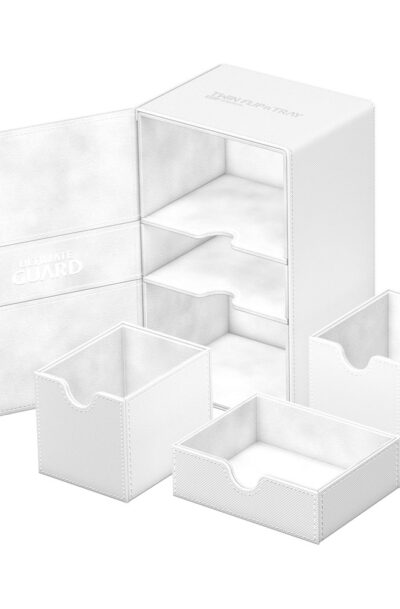 Ultimate Guard: Ultimate Guard Twin Flip`n`Tray 160+ XenoSkin Monocolor Weiss