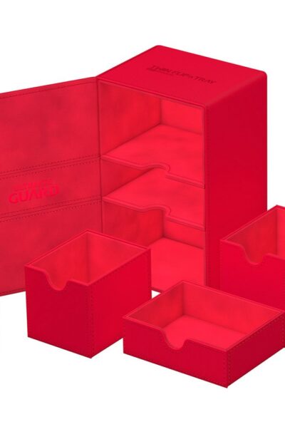 Ultimate Guard: Ultimate Guard Twin Flip`n`Tray 160+ XenoSkin Monocolor Rot