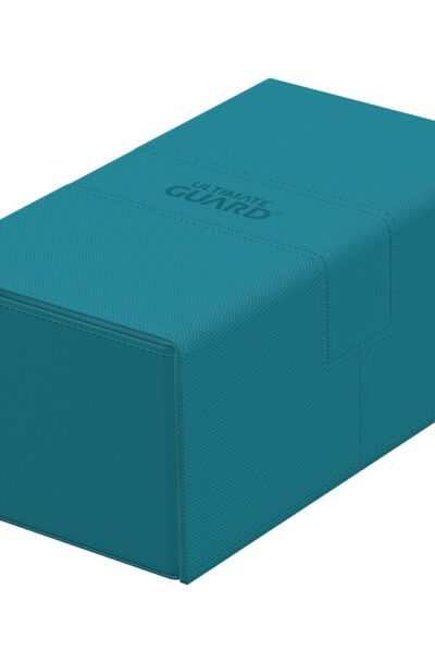 Ultimate Guard: Ultimate Guard Twin Flip`n`Tray 200+ XenoSkin Monocolor Petrolblau