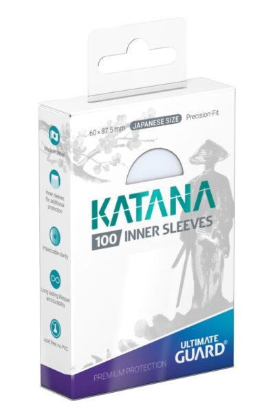 Ultimate Guard: Ultimate Guard Katana Inner Sleeves Japanese Size Transparent (100)
