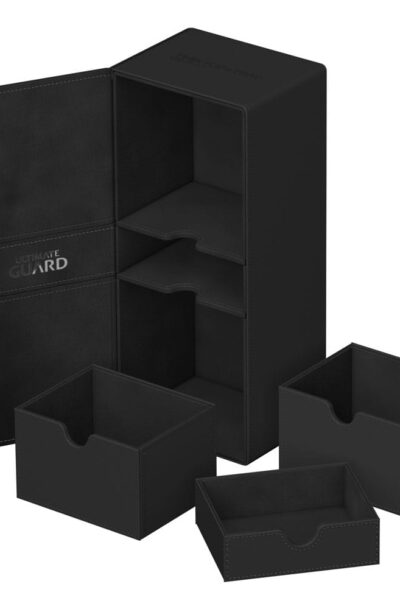 Ultimate Guard: Ultimate Guard Twin Flip`n`Tray 266+ Xenoskin Schwarz