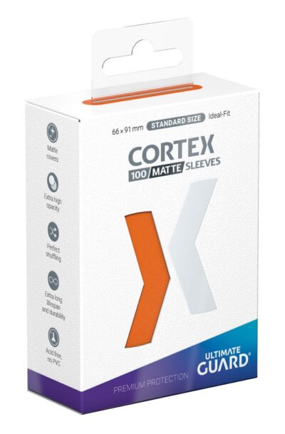 Ultimate Guard: Ultimate Guard Cortex Sleeves Standardgrösse Matt-Orange (100)
