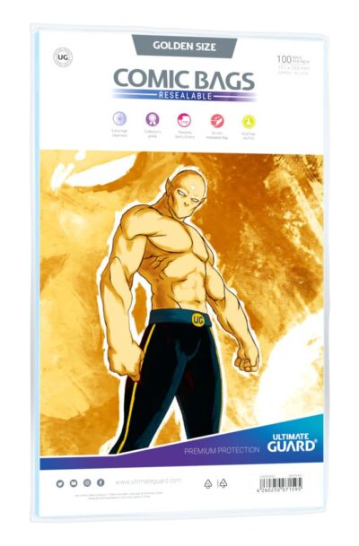 Ultimate Guard: Ultimate Guard Comic Bags wiederverschliessbar Golden Size (100)
