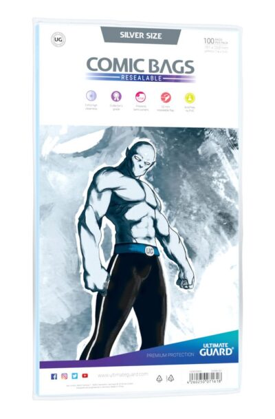 Ultimate Guard: Ultimate Guard Comic Bags wiederverschliessbar Silver Size (100)