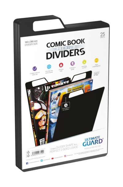 Ultimate Guard: Ultimate Guard Premium Comic Book Dividers Schwarz (25)