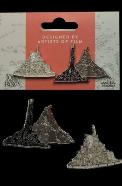 Weta Workshop: Herr der Ringe Ansteck-Pin Doppelpack Minas Tirith & Mt. Doom