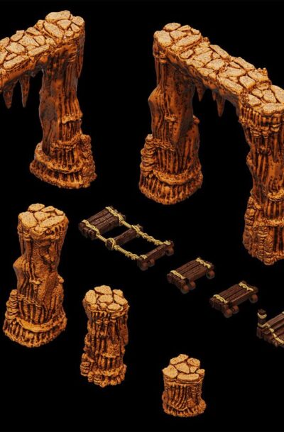 WarLock Tiles Accessory: Dripstone Bridges