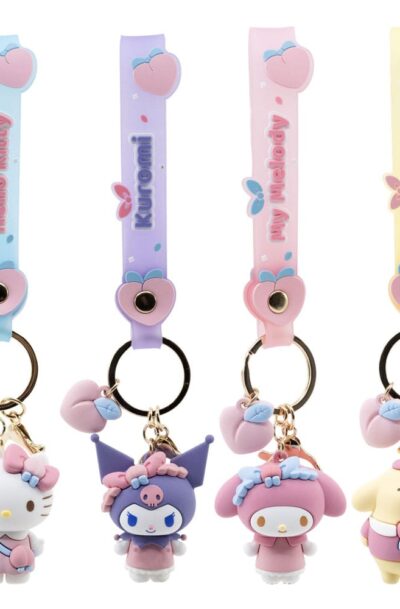 YuMe Toys: Sanrio Peach Series Schlüsselanhänger Hello Kitty and Friends Display (12)