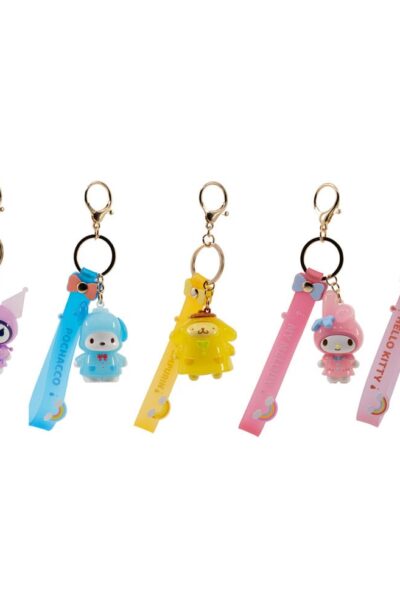 YuMe Toys: Sanrio Raincoat Series Schlüsselanhänger Hello Kitty and Friends Display (12)