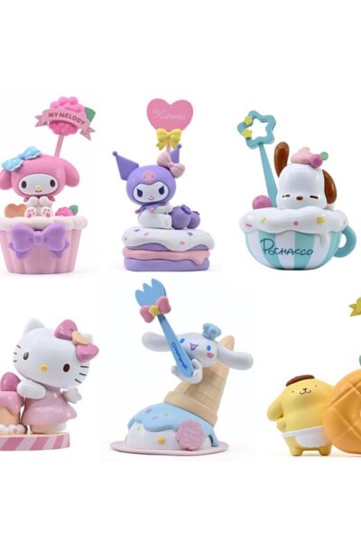 YuMe Toys: Sanrio Memo Stand Party Time Series Minifiguren Hello Kitty and Friends 7 cm Display (12)