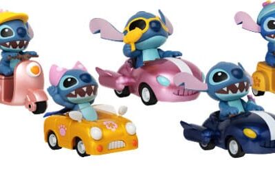 YuMe Toys: Lilo & Stitch Zoom Hero Rückzug-Fahrzeuge mit Figuren Stitch Display (12)