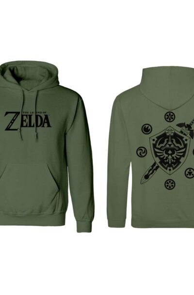Heroes Inc: The Legend of Zelda Kapuzenpullover Logo And Shield Grösse XL