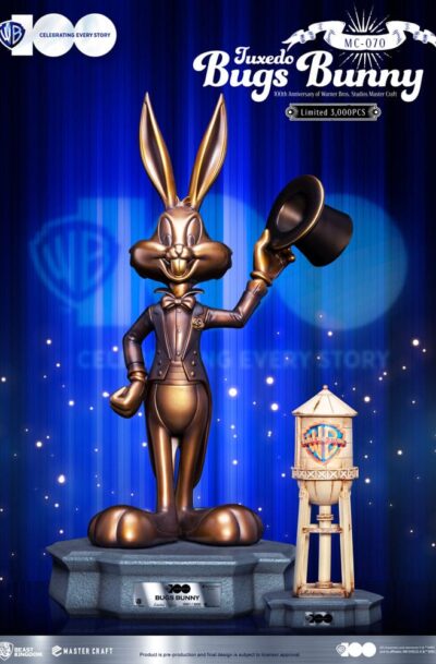 Beast Kingdom Toys: Looney Tunes 100th anniversary of Warner Bros. Studios Master Craft Statue Tuxedo Bugs Bunny 46 cm