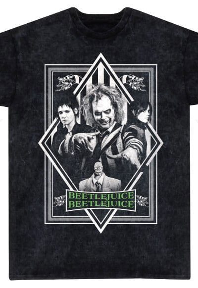 Heroes Inc: Beetlejuice 2 T-Shirt Poster Snow Wash Grösse S