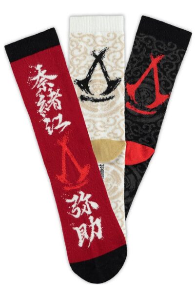 Difuzed: Assassin´s Creed Shadows Socken 3er-Pack Crew 39-42