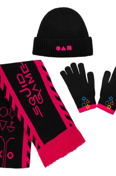Cinereplicas: Squid Game Schal, Beanie, Handschuhe Set Squid Game