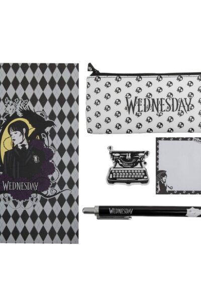 Cinereplicas: Wednesday Schreibset 5-teilig Black