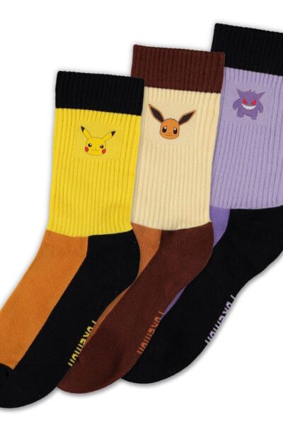 Difuzed: Pokémon Socken 3er-Pack Starter Pokémon 43-46