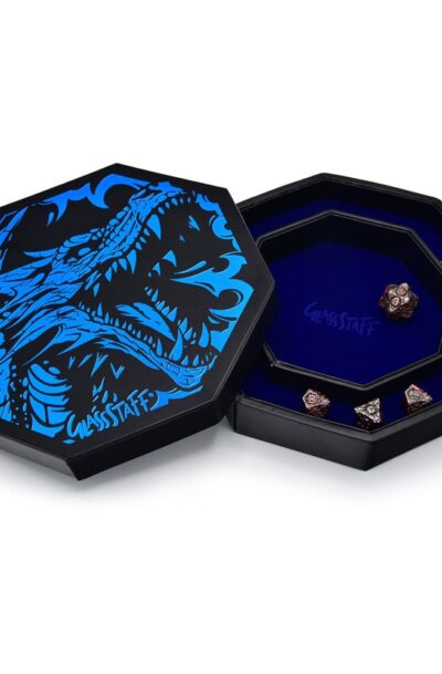 Glassstaff: CritStones Arena Würfelteller Blue Dragon