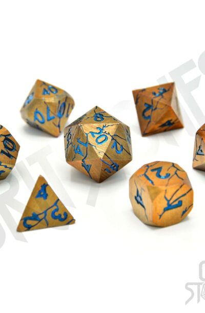 Glassstaff: CritStones Metal Würfel Set Sundered Spells (7)