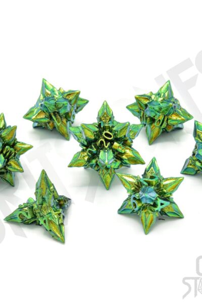 Glassstaff: CritStones Metal Würfel Set Unholy Bane (7)