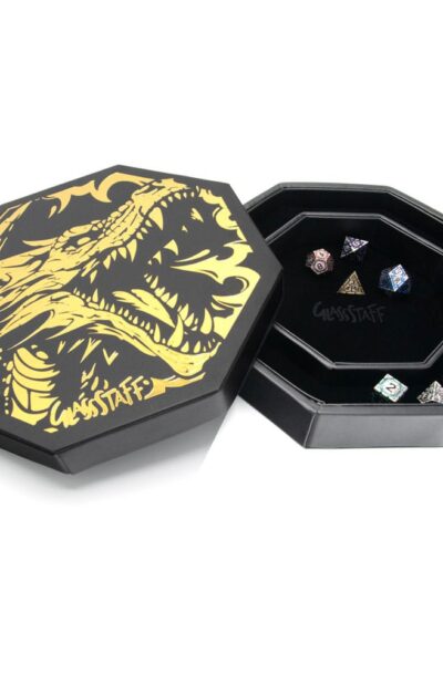 Glassstaff: CritStones Arena Würfelteller Black Dragon (Yellow Lid)