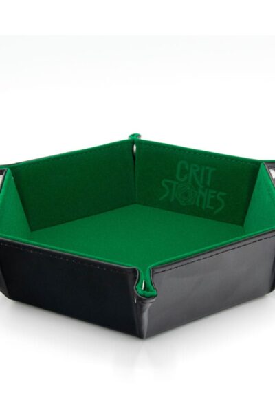 Glassstaff: CritStones Faltbarer Würfelteller Green