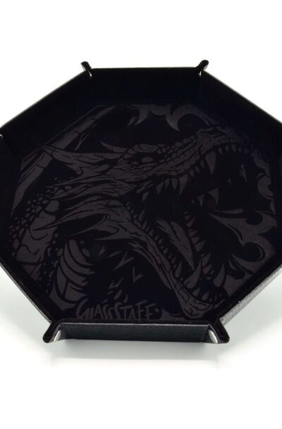 Glassstaff: CritStones Faltbarer Würfelteller Dragon Skin XL Edition Black