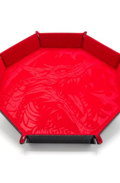 Glassstaff: CritStones Faltbarer Würfelteller Dragon Skin XL Edition Red