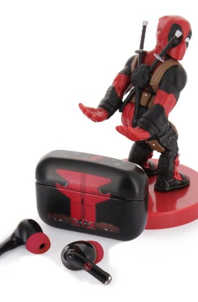 Exquisite Gaming: Marvel Holdems Mini-Halter & Kabellose Kopfhörer Deadpool mit TWS Buds Pro 10 cm