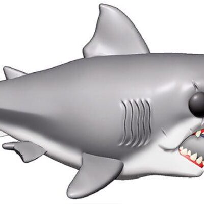 Funko: Der weisse Hai Oversized POP! Movies Vinyl Figur Jaws with Diving Tank 15 cm