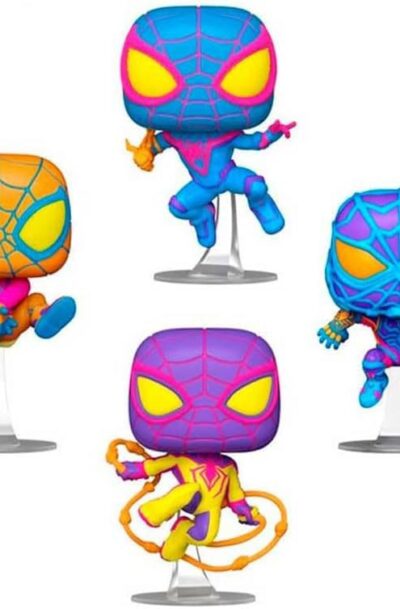 Funko: Marvel POP! TV Vinyl Figuren 4er-Pack Miles Morales (BLKLT) 9 cm