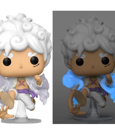 Funko: One Piece POP! Animation Figur Luffy Gear Five w/CH 9 cm Sortiment (6)