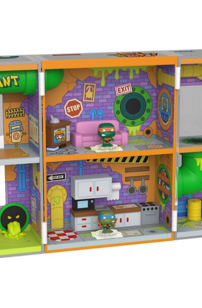 Funko: Teenage Mutant Ninja Turtles Bitty POP! Bitty Box Display mit 2 Vinyl Figuren Sewer Lair