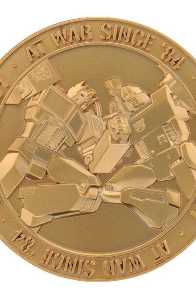 FaNaTtik: Transformers Sammelmünze 40th Anniversary 24k Gold Plated Edition 4 cm