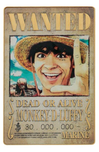 FaNaTtik: One Piece Metallbarren Luffy Wanted Poster Limited Edition