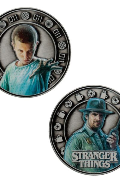 FaNaTtik: Stranger Things Sammelmünze Eleven & Hopper 4 cm
