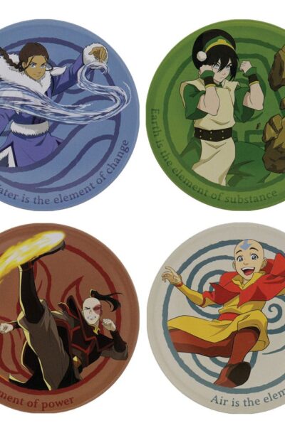 FaNaTtik: Avatar Der Herr der Elemente Untersetzer 4er-Pack