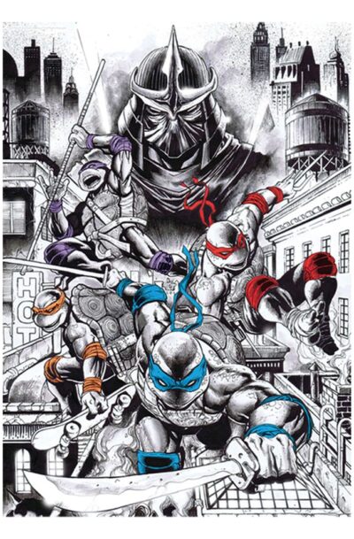 FaNaTtik: Teenage Mutant Ninja Turtles Kunstdruck 40th Anniversary Limited Edition 42 x 30 cm